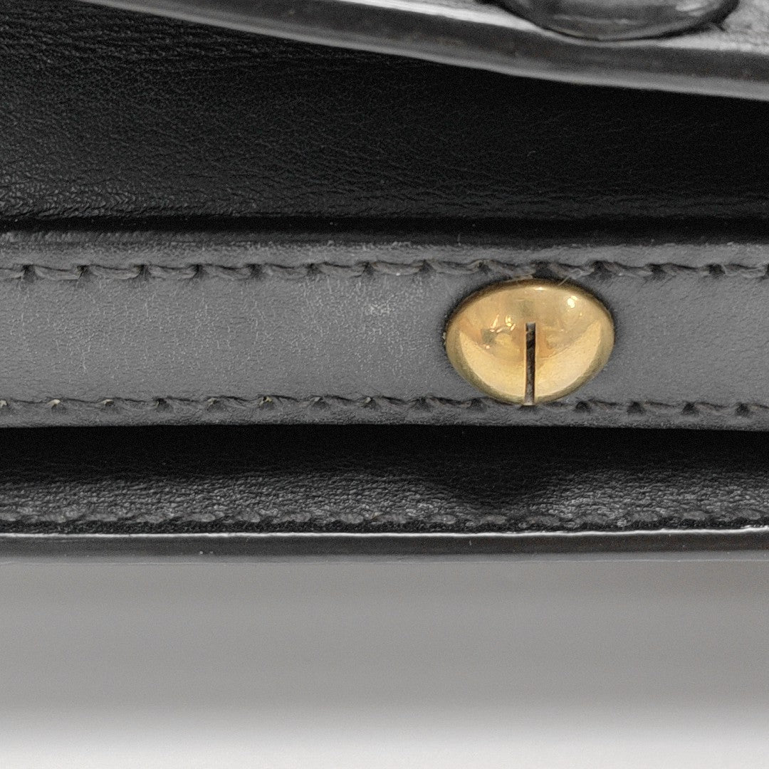 Calfskin Shoulder Bag Black