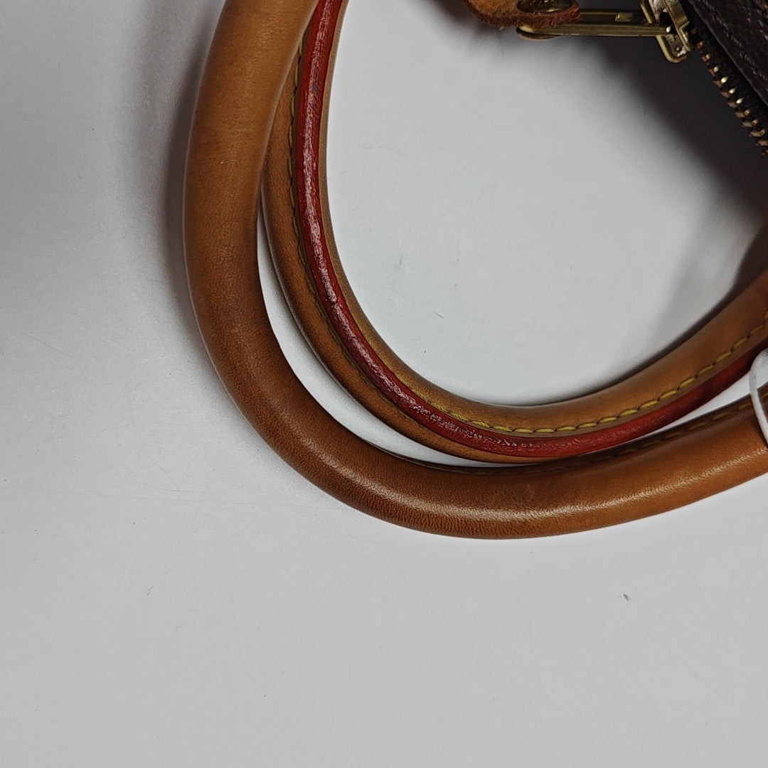 SPEEDY 30 Monogram Coated Canvas Brown