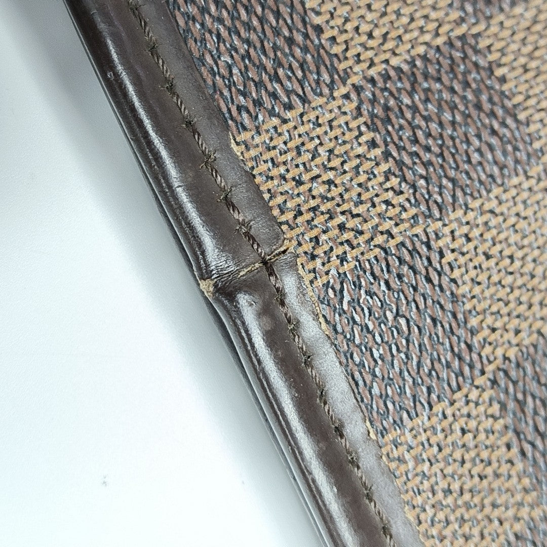 NEVERFULL GM Damier Ebene Coated Canvas Brown