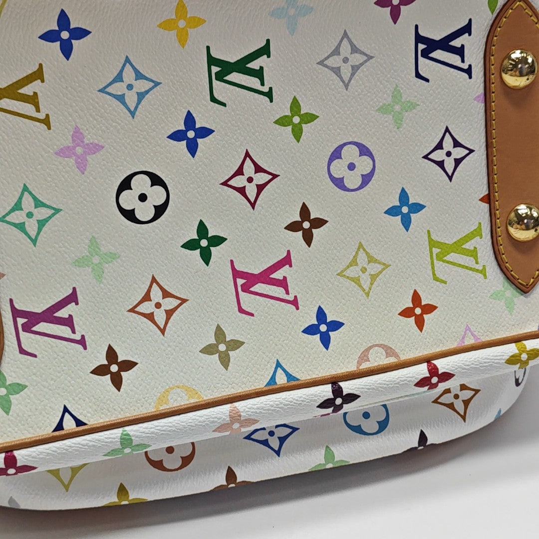 LV × TM RITA Monogram Coated Canvas White