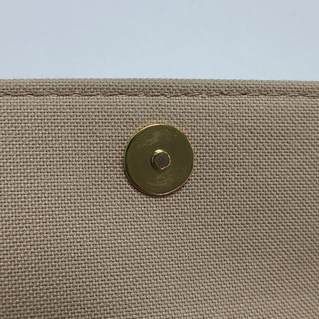 IVY Monogram Coated Canvas White