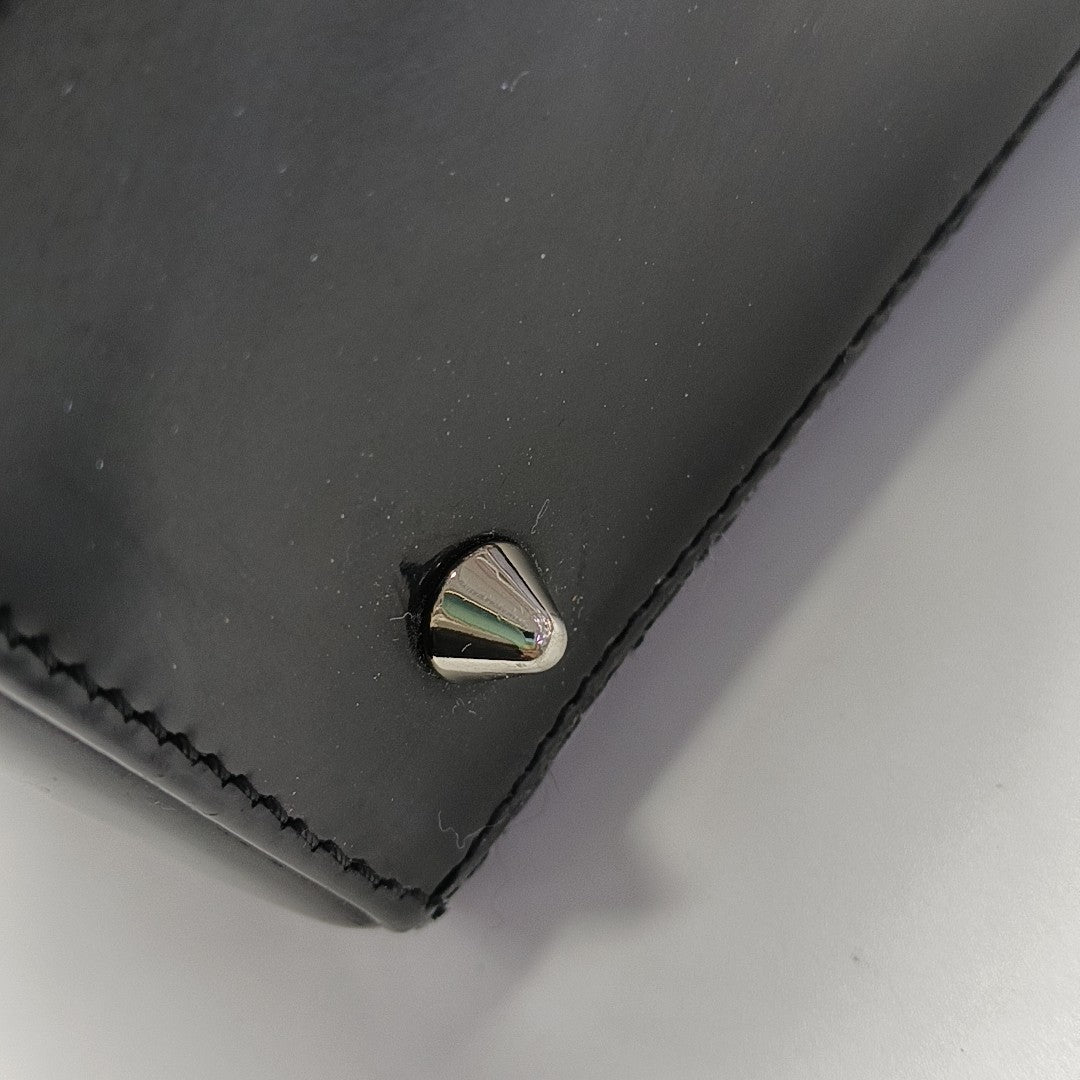 Lady Dior Medium Cannage Patent Leather Black