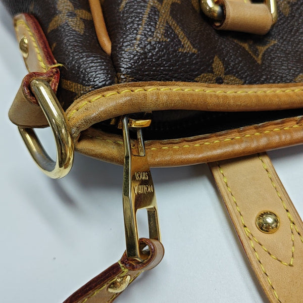 ESTRELA MM Monogram Coated Canvas Brown