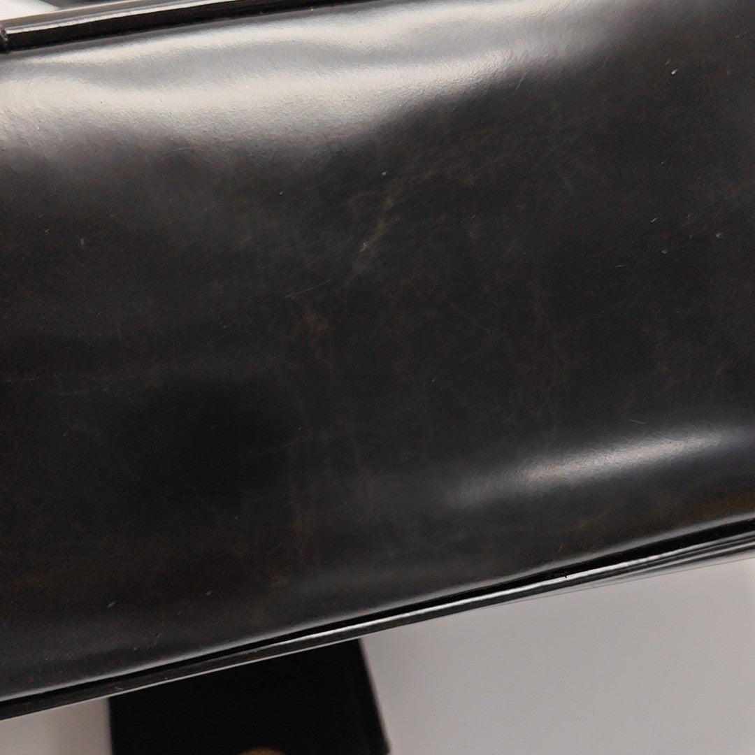 Calfskin Top Handle Bag Black