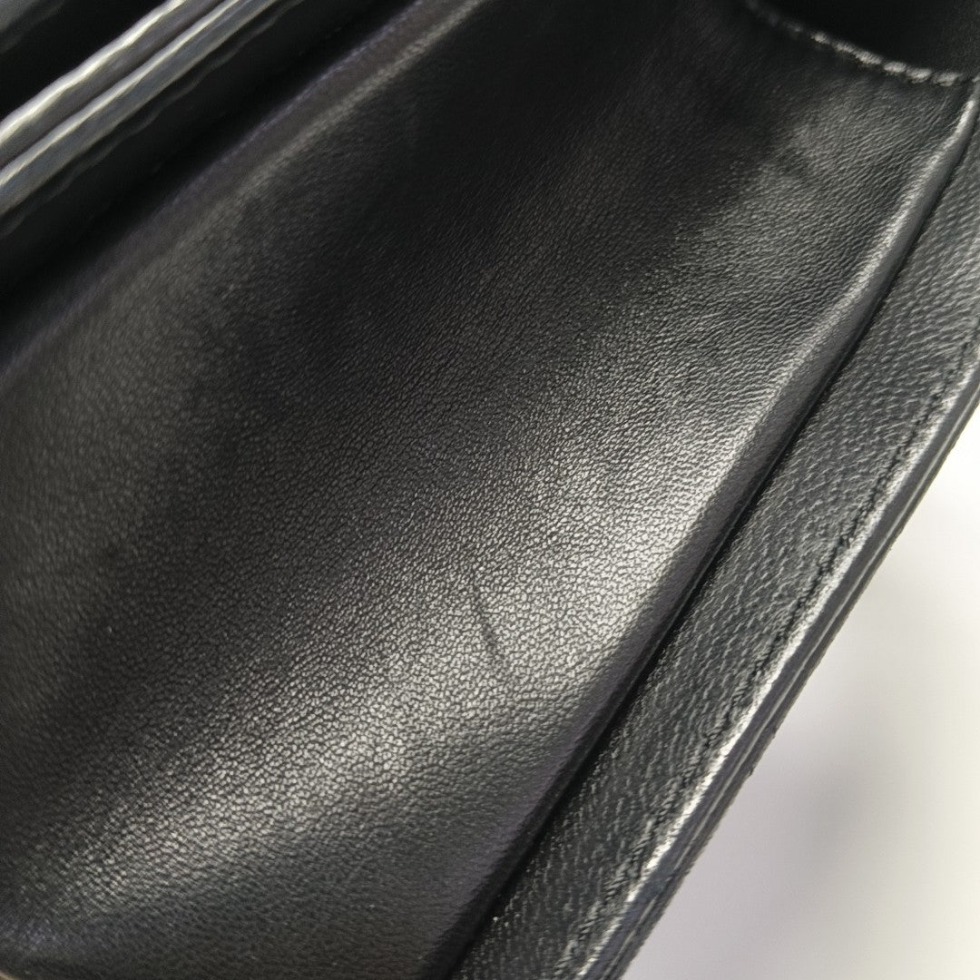 BOY CHANEL Medium Quilted Calfskin Black