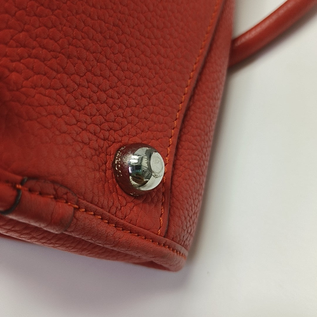 Calfskin Shoulder Bag Red