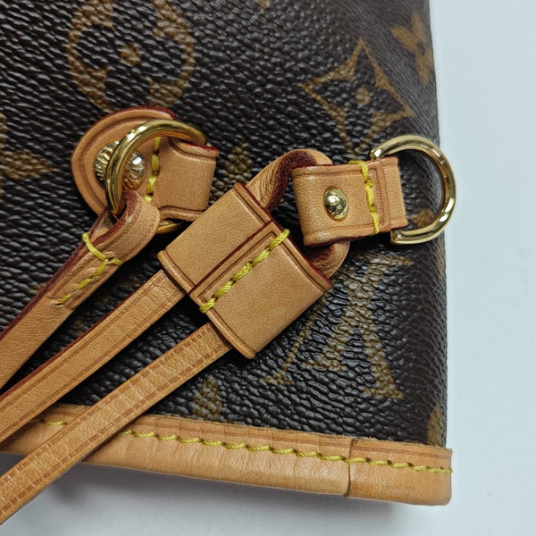 NEVERFULL MM Monogram Coated Canvas Brown