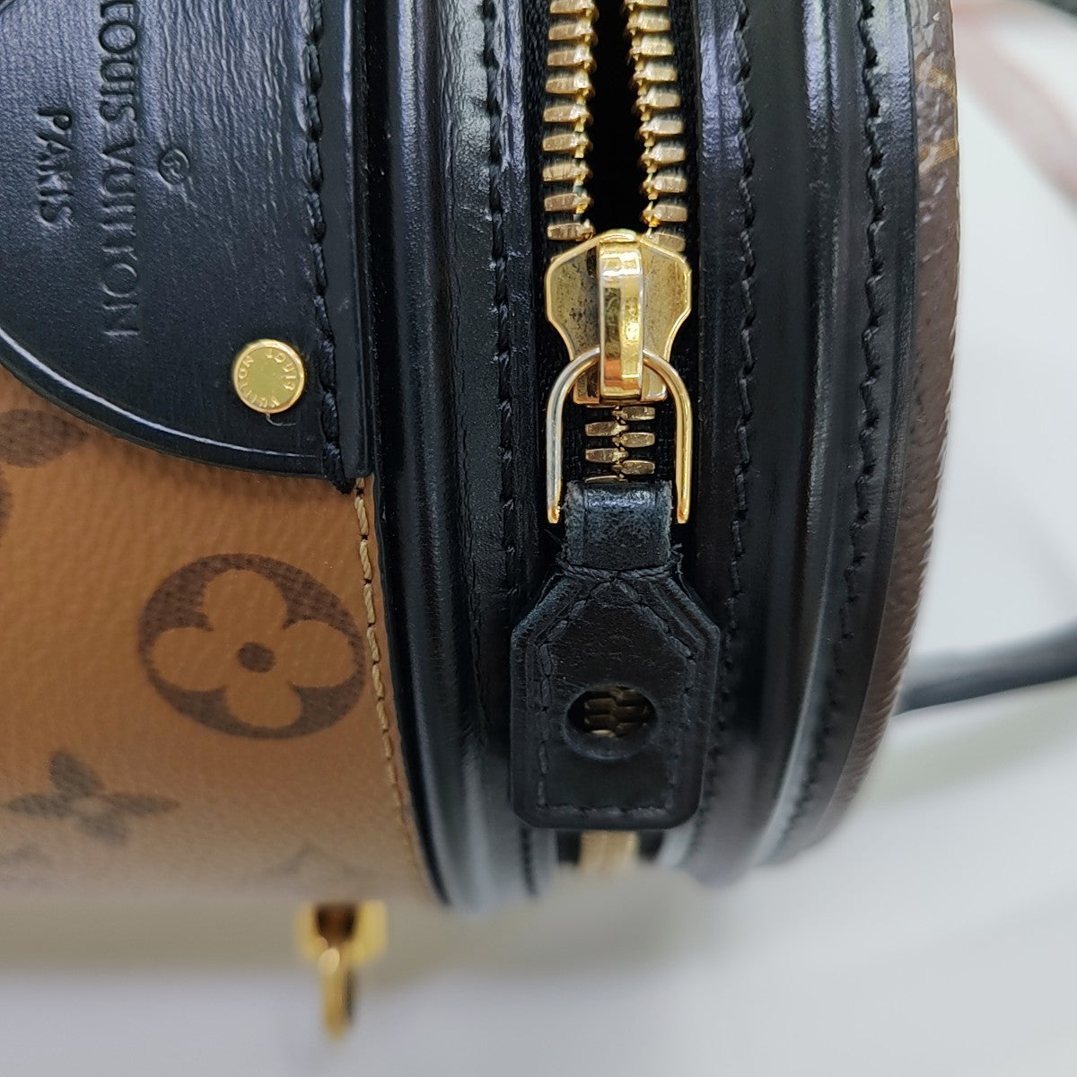 CANNES PM Monogram Coated Canvas Brown