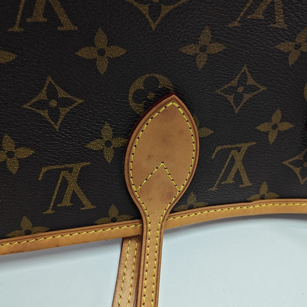 NEVERFULL MM Monogram Coated Canvas Brown