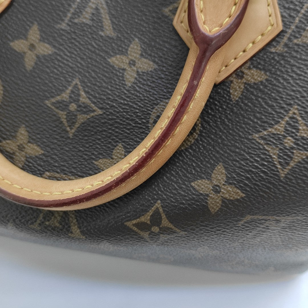 SPEEDY 25 Monogram Coated Canvas Brown