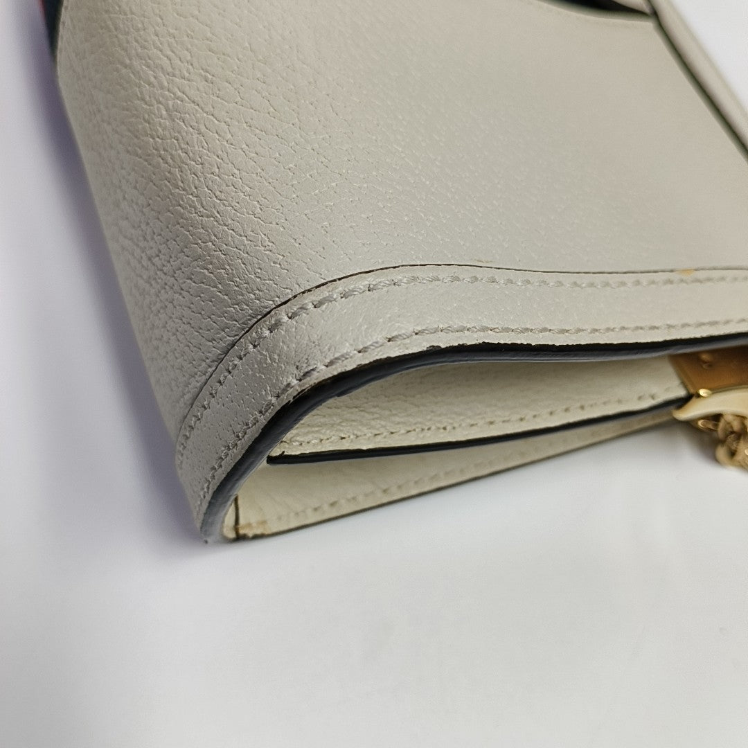 Ophidia Small Calfskin White
