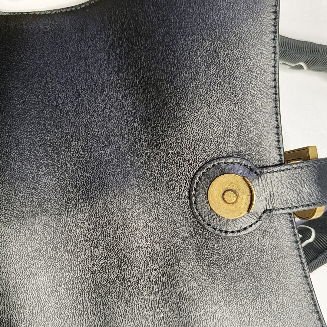 Downtown Small Calfskin Black