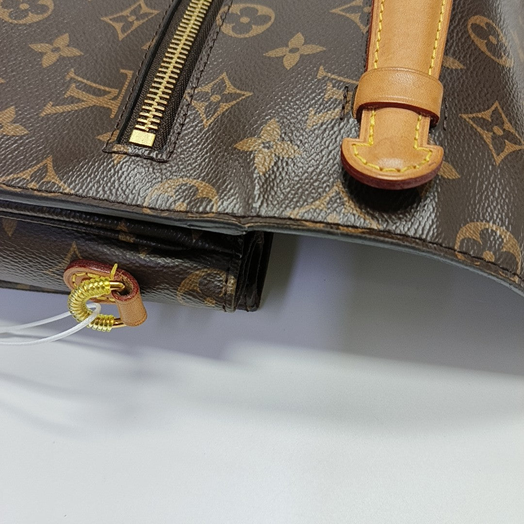 MÉTIS MM Monogram Coated Canvas Brown