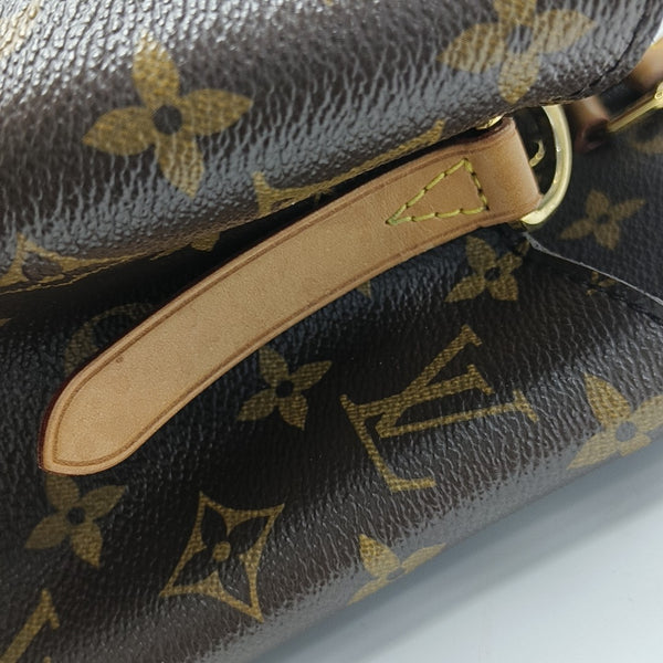 MONTAIGNE GM Monogram Coated Canvas Brown