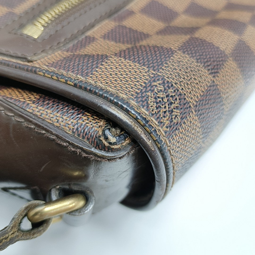 SPENCER Damier Ebene Coated Canvas Brown