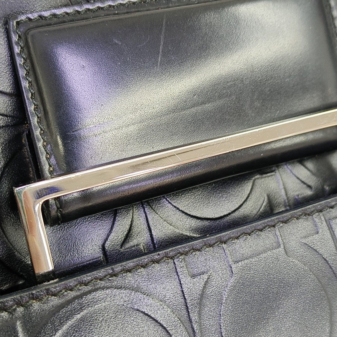 Calfskin Shoulder Bag Black