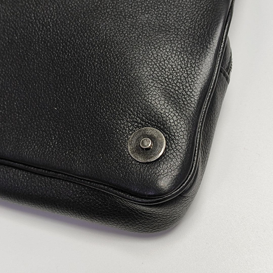 Quilted Grained Calfskin Black