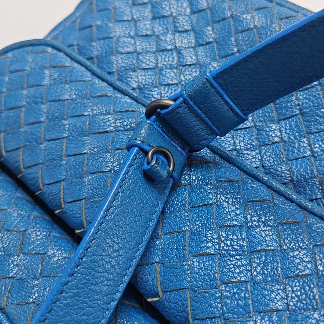 Calfskin Shoulder Bag Blue