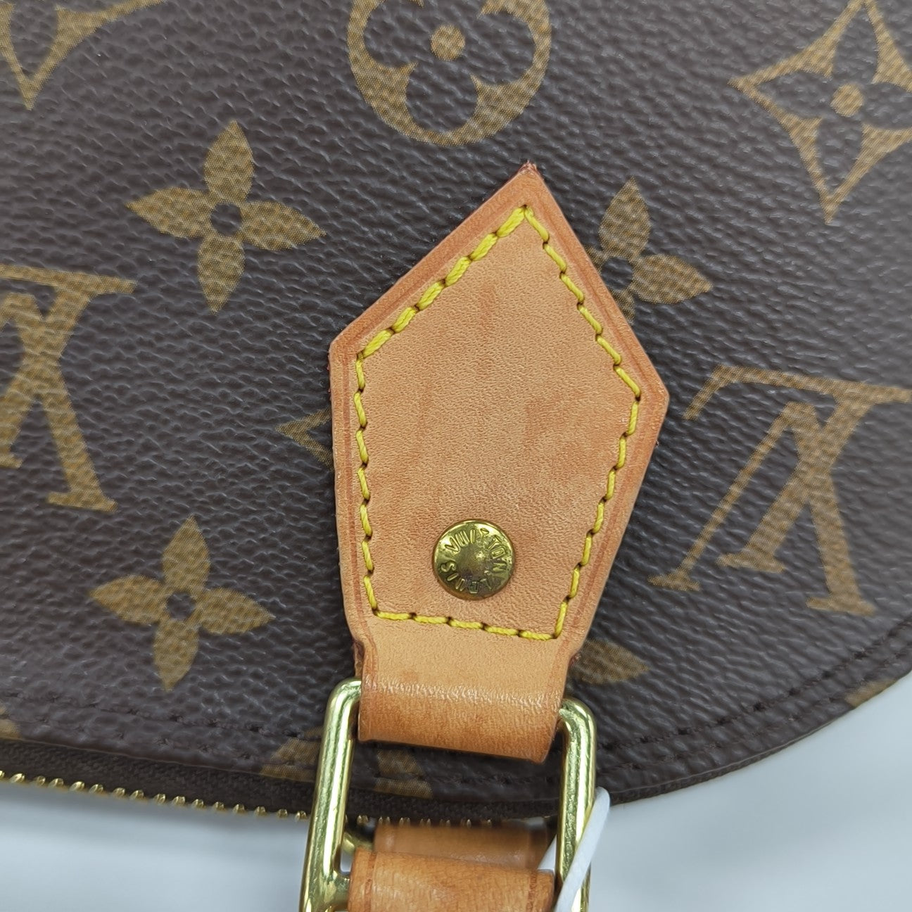 ALMA BB Monogram Coated Canvas Brown