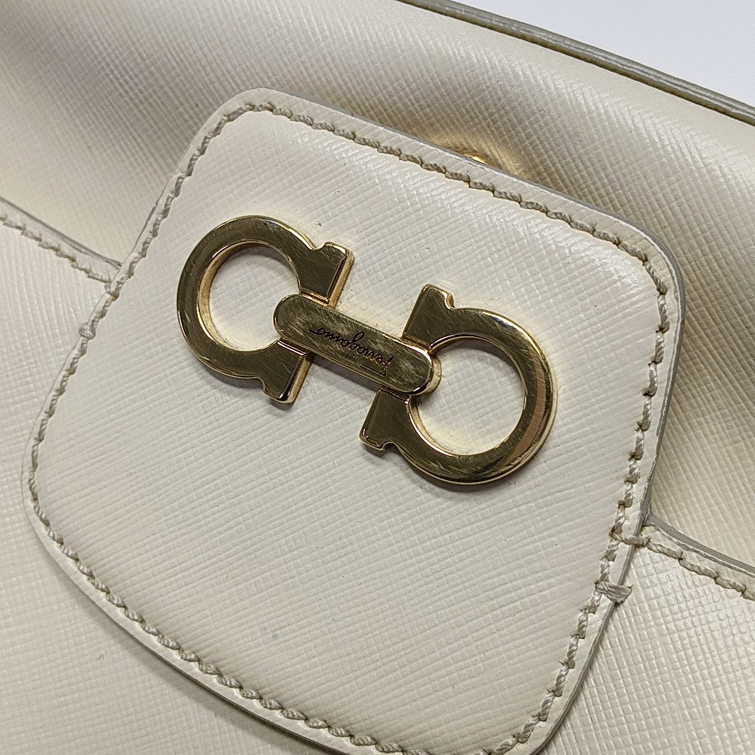 Calfskin Shoulder Bag White