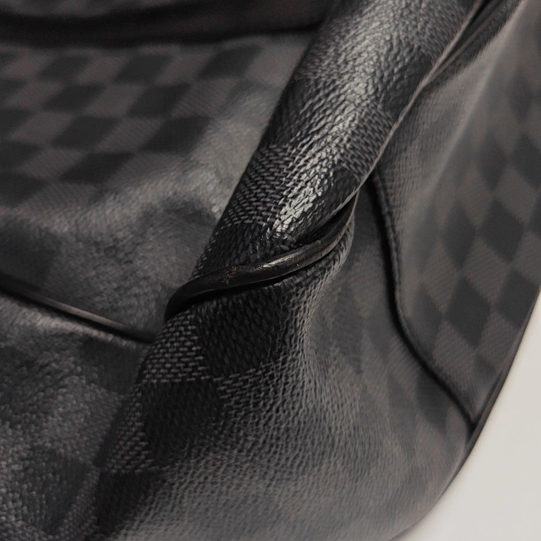 TADAO MM Damier Graphite Coated Canvas Gray