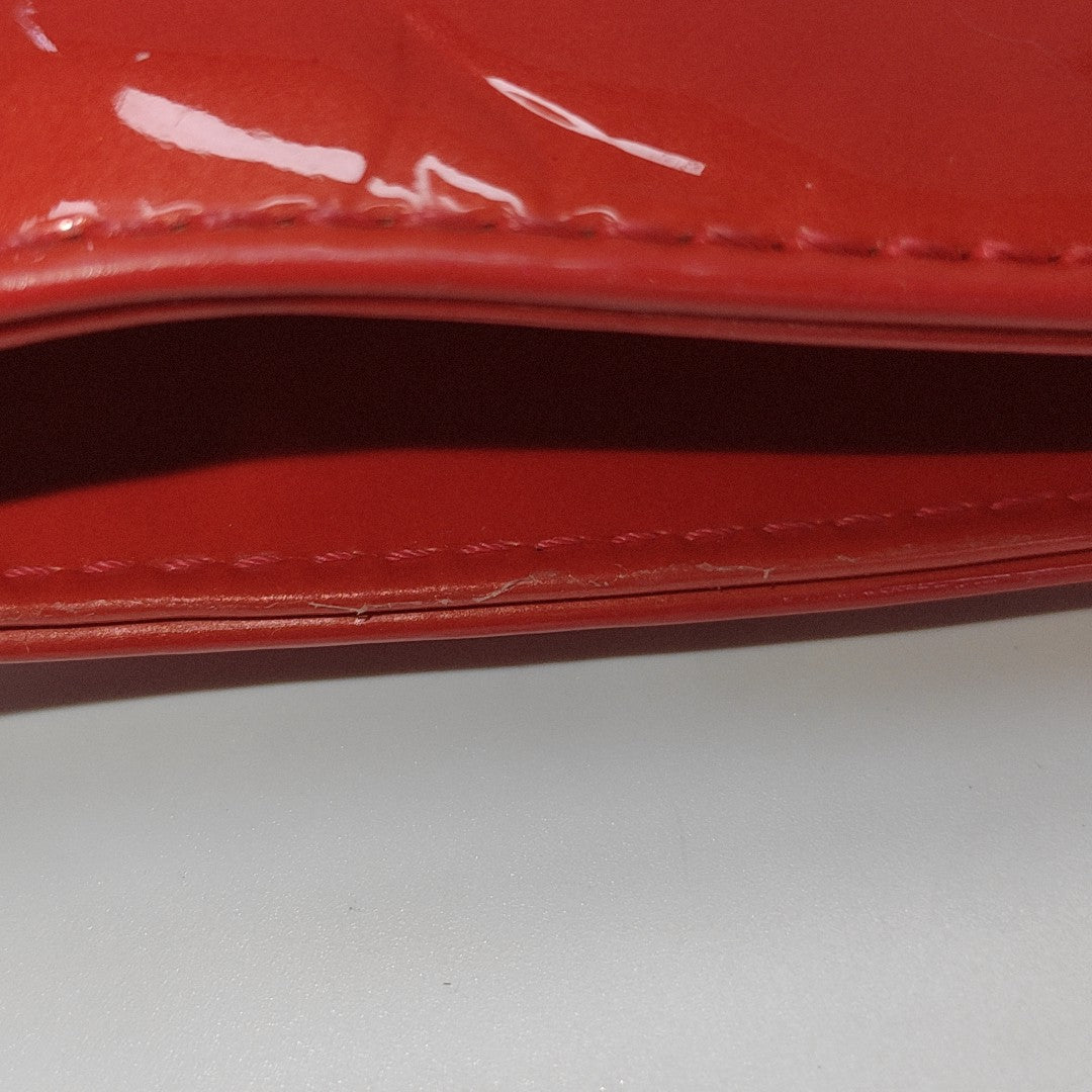 Monogram Patent Leather Tote Bag Red