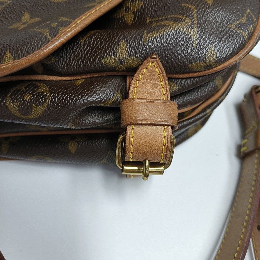 SAUMUR 30 Monogram Coated Canvas Brown