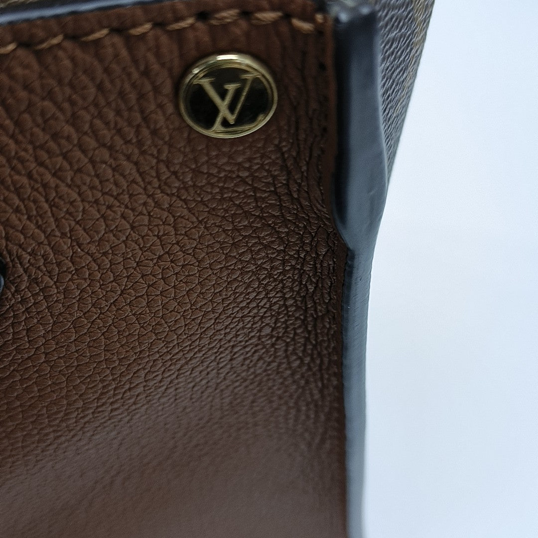 ON MY SIDE MM Monogram Calfskin Brown