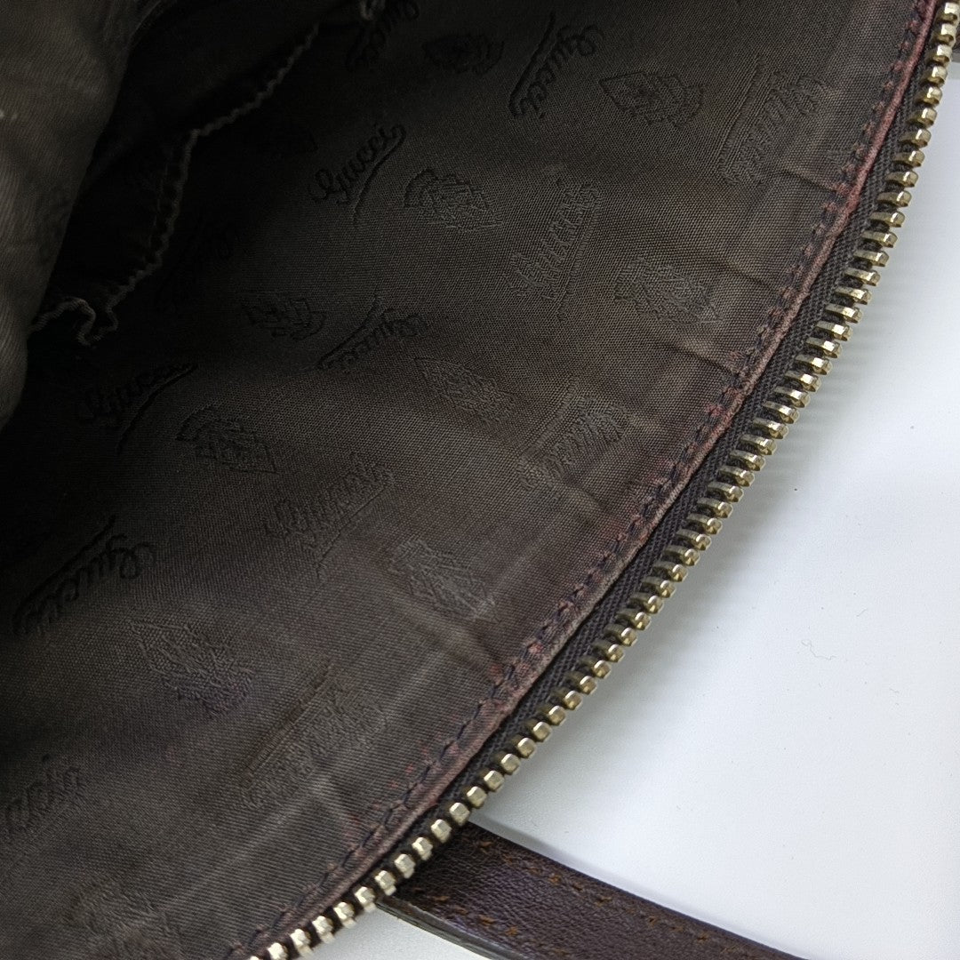 Monogram Canvas Tote Bag Brown