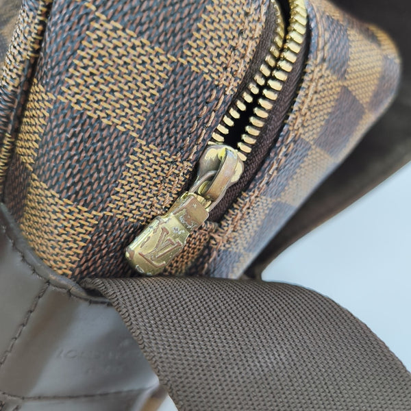 NAVIGLIO MM Damier Ebene Coated Canvas Brown