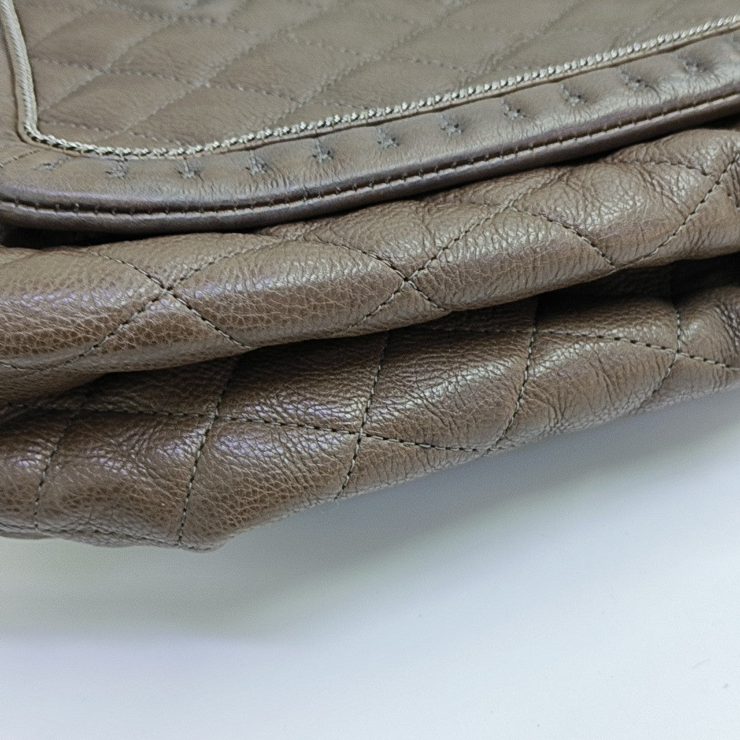 LUXURY LINE Quilted Calfskin Gray