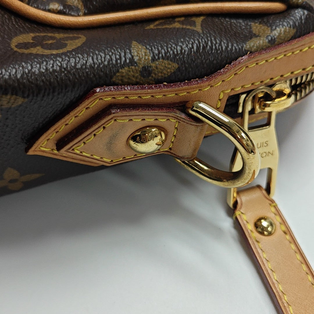 RETIRO NM Monogram Coated Canvas Brown
