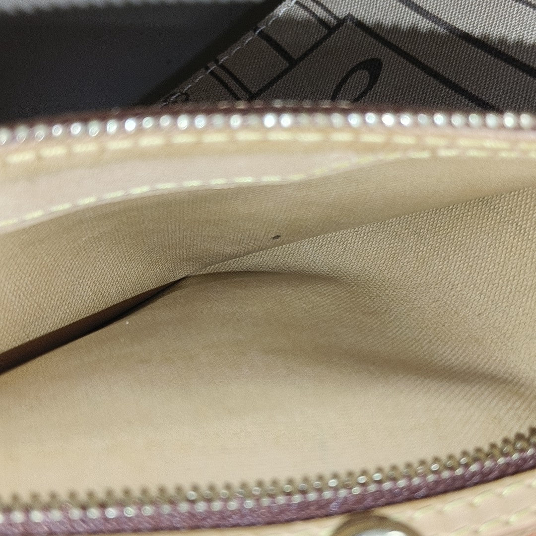 NEVERFULL PM Monogram Coated Canvas Brown