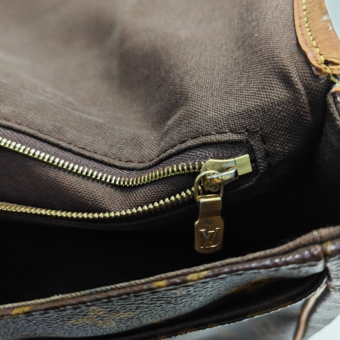 MENILMONTANT MM Monogram Coated Canvas Brown