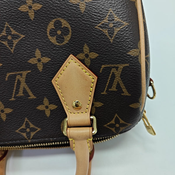 SPEEDY 20 Monogram Coated Canvas Brown