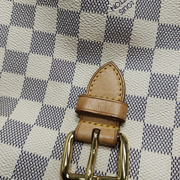 SPERONE Damier Azur Coated Canvas White