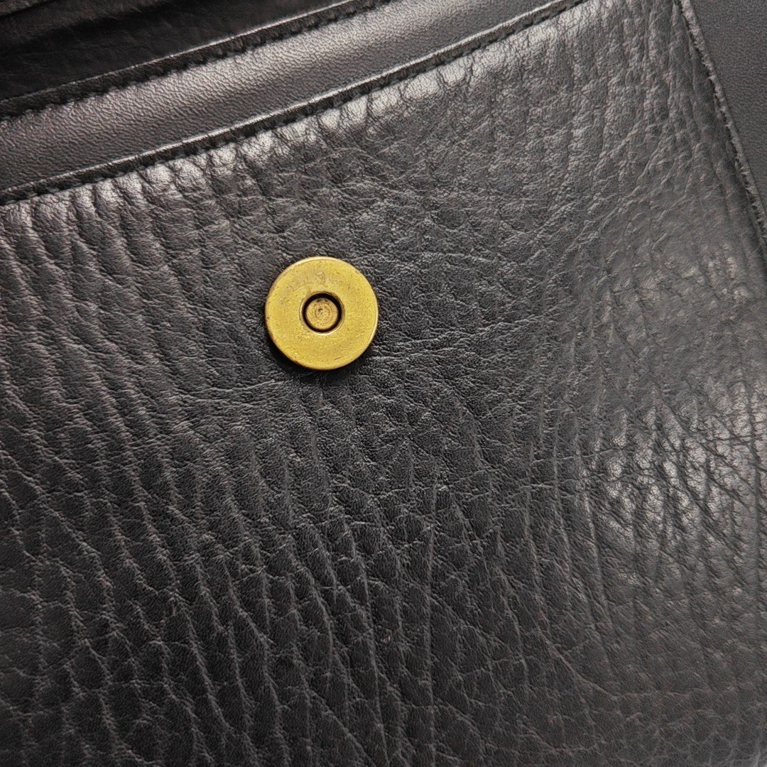 Calfskin Shoulder Bag Black