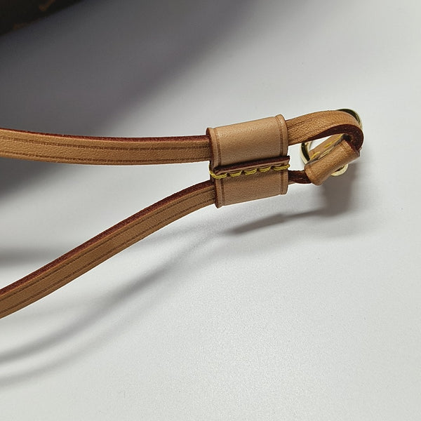 NEVERFULL MM Monogram Coated Canvas Brown
