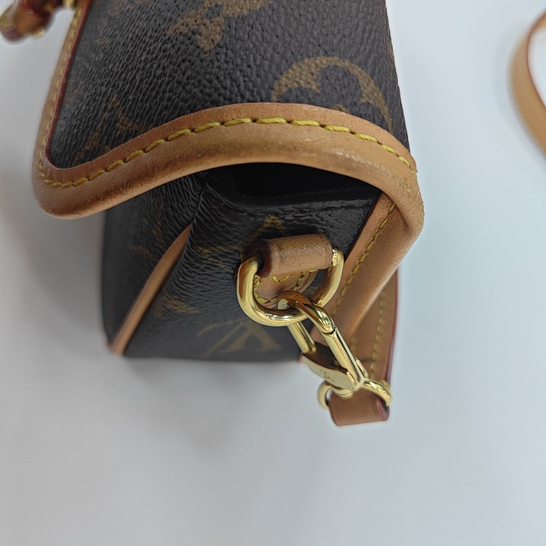 DIANE Nano Monogram Coated Canvas Brown