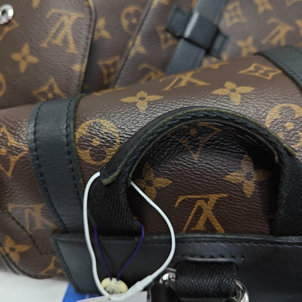 CHRISTOPHER MM Monogram Coated Canvas Brown
