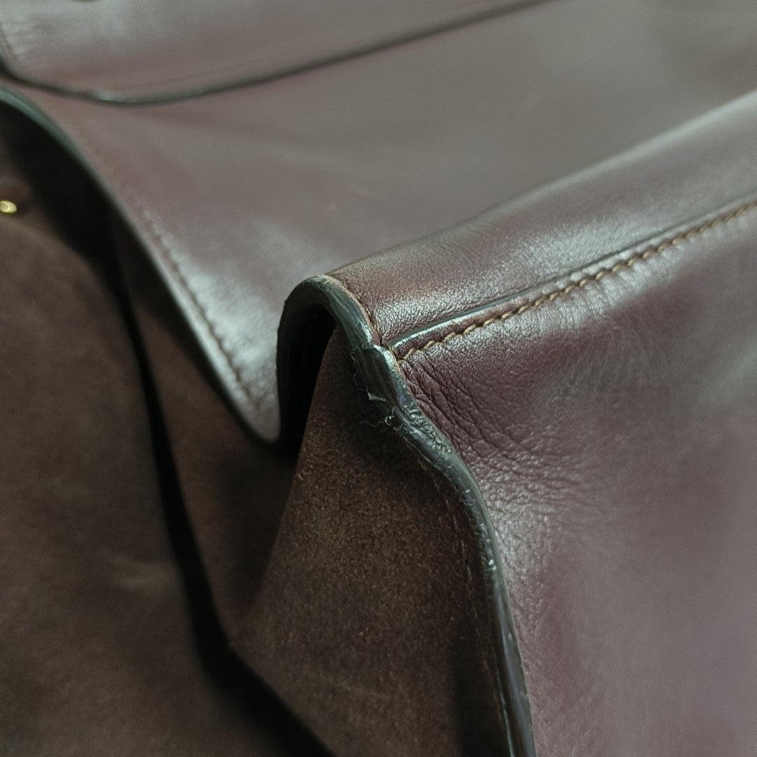 TRAPEZE Medium Calfskin Red