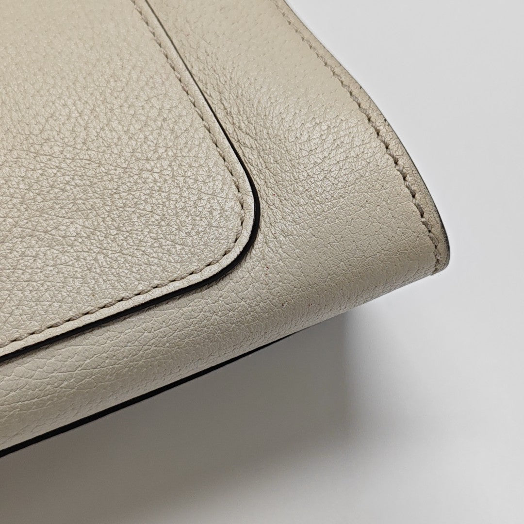 Sylvie Medium Calfskin Beige
