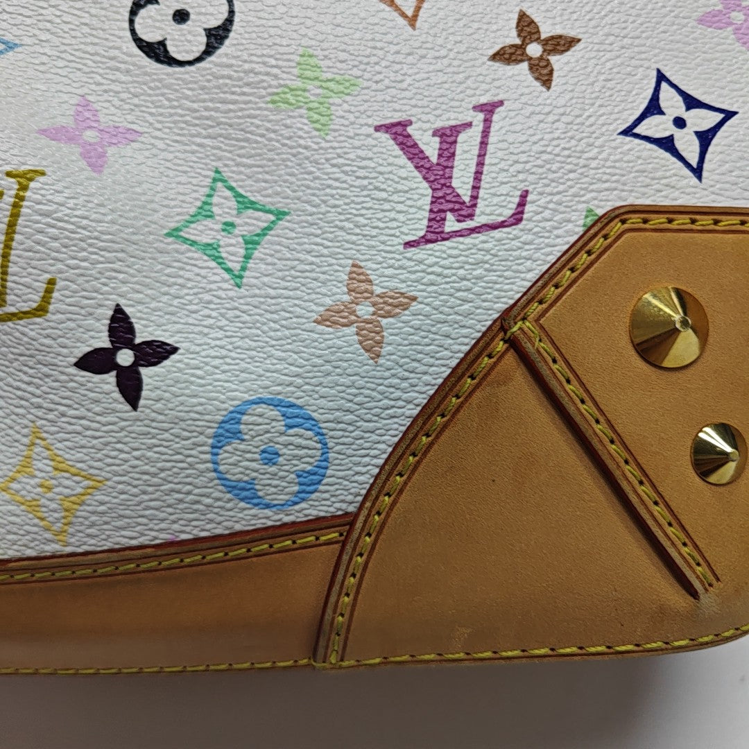 LV × TM SHARLEEN GM Monogram Coated Canvas White