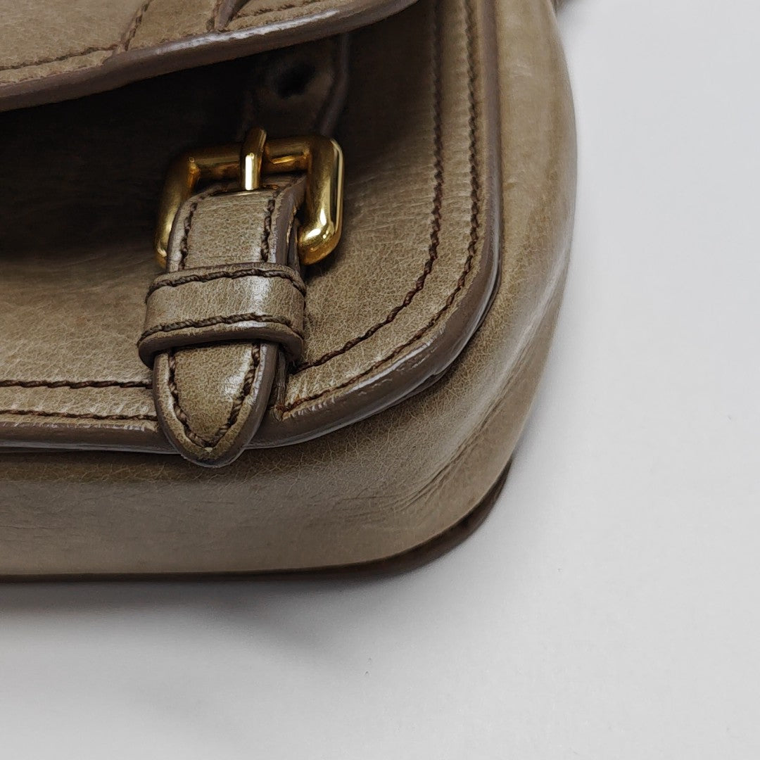 Calfskin Shoulder Bag Beige