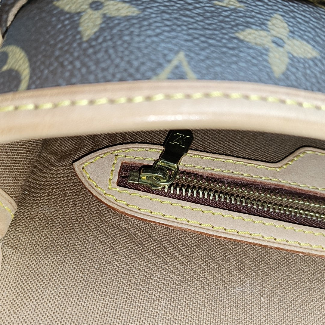 SOLOGNE PM Monogram Coated Canvas Brown