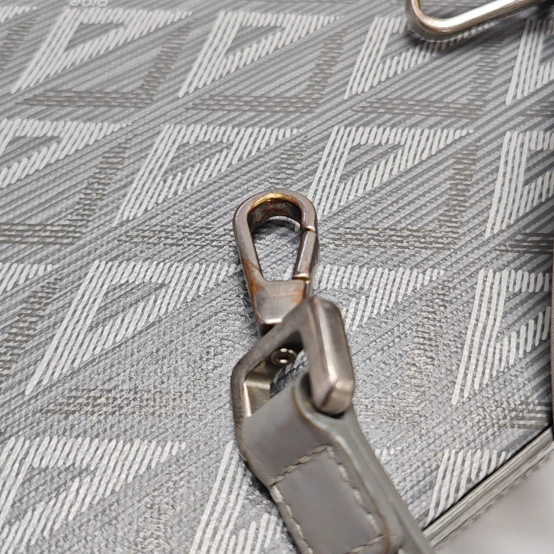 Lock Oblique Coated Canvas Gray