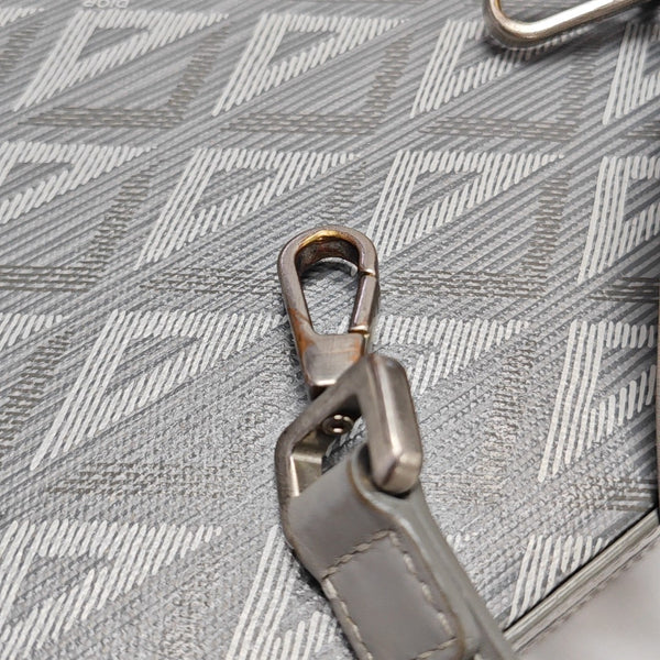 Lock Oblique Coated Canvas Gray