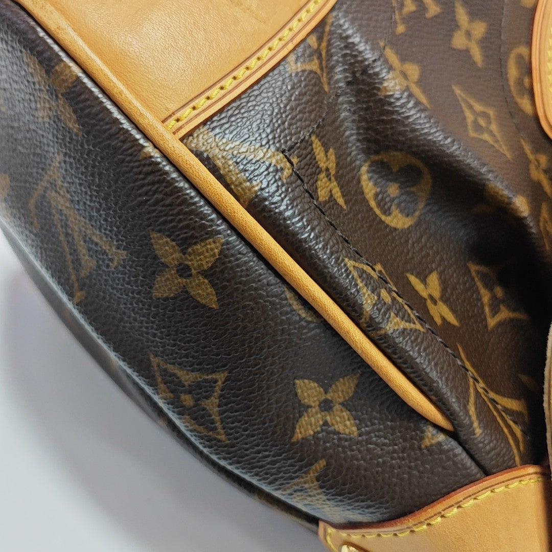 BEVERLY MM Monogram Coated Canvas Brown