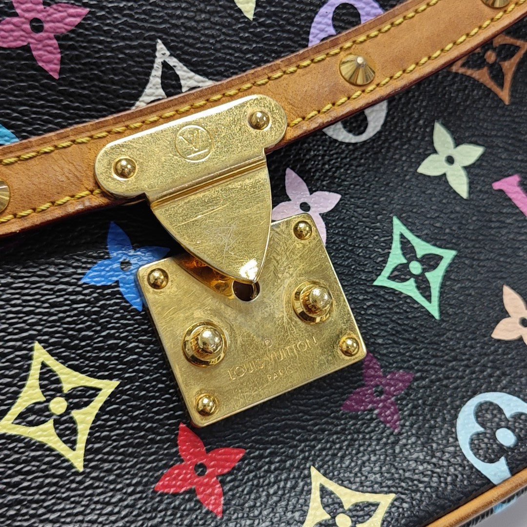 LV × TM SOLOGNE Monogram Coated Canvas Black