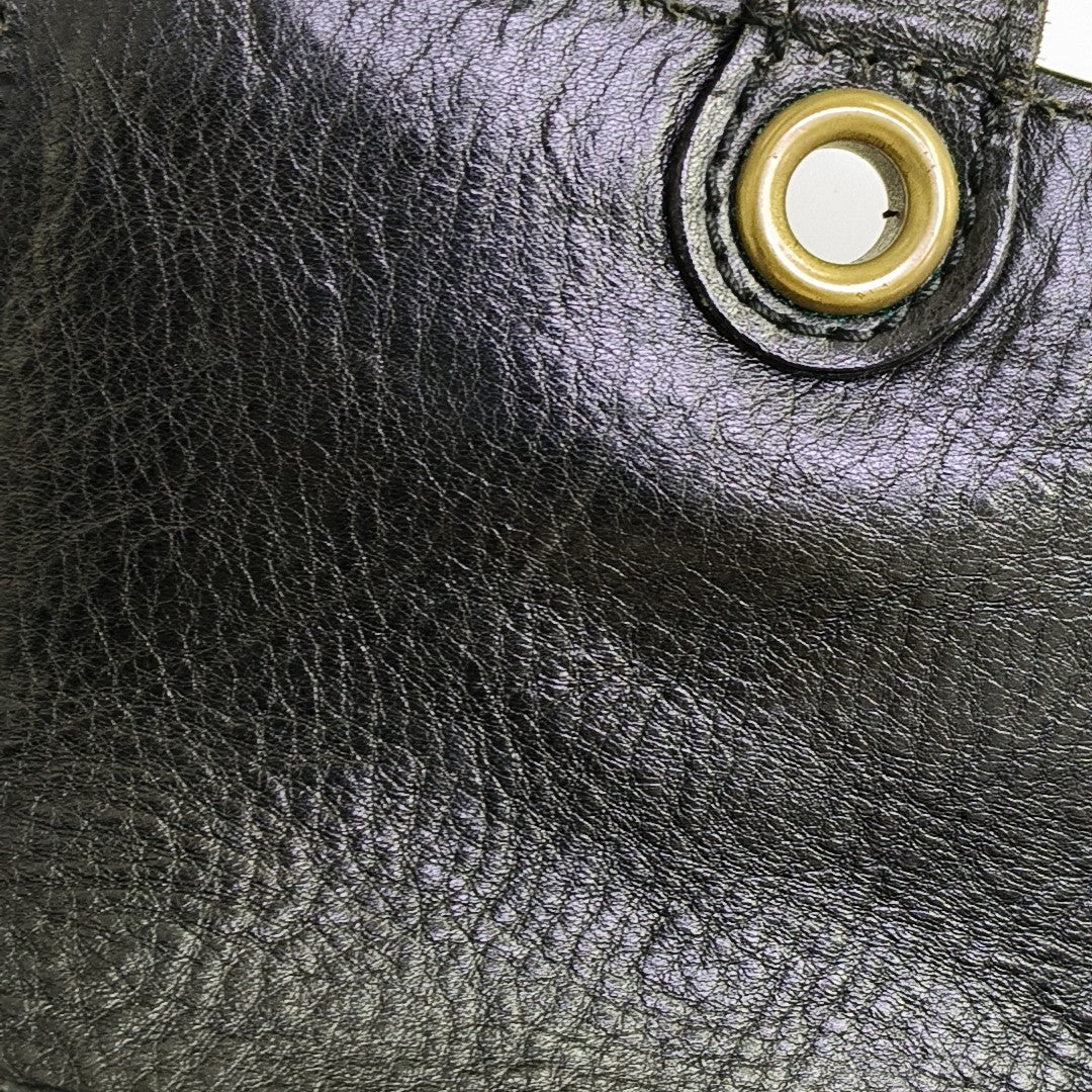 Calfskin Shoulder Bag Black